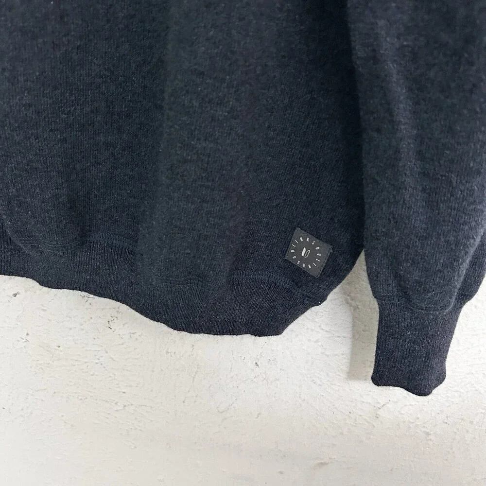 Linksoul Men's Quarter-Zip Sweater in Dark Blue